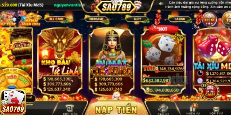 Tự do tham gia game cược tại Sao 789 hay